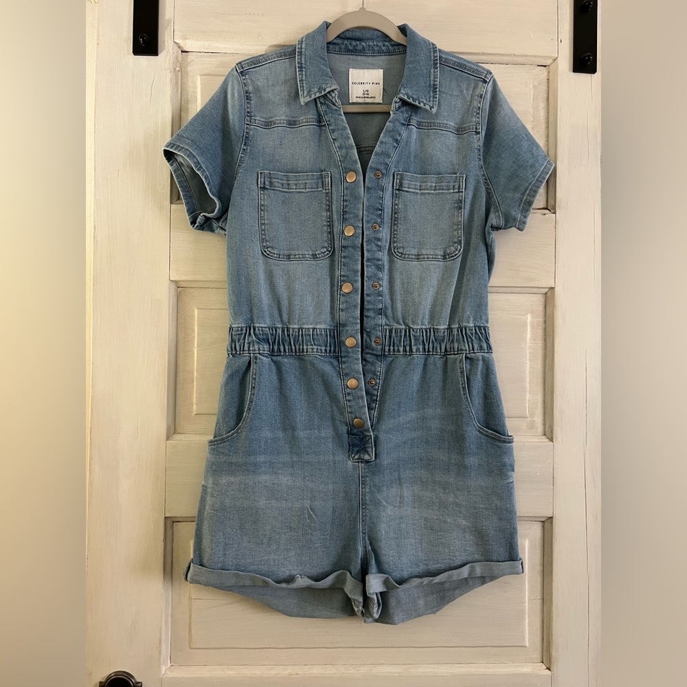 Denim Romper